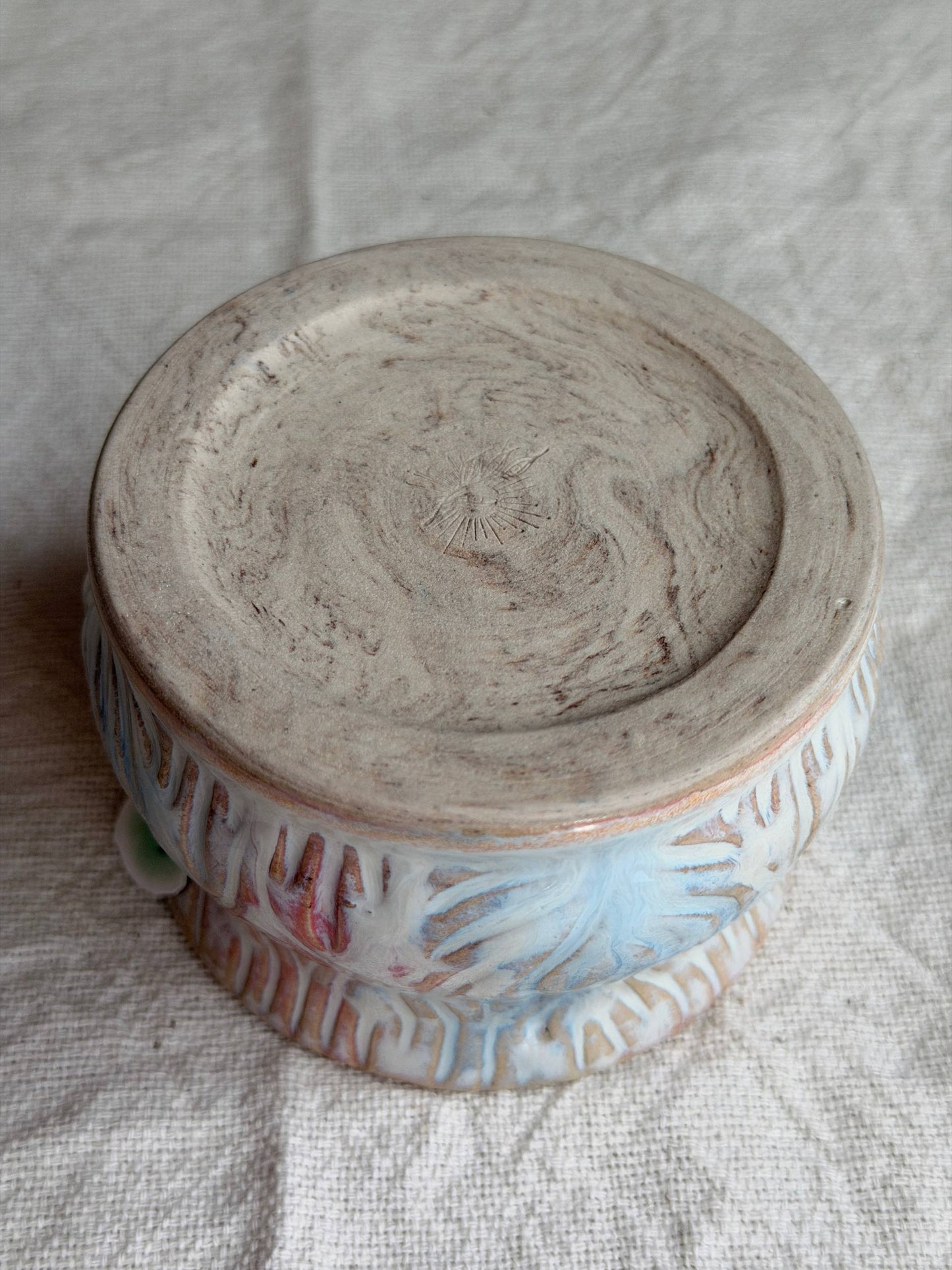 Handcarved Pastel Bby Mug
