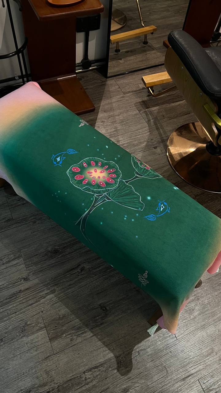Yin Yang Fish Love Lotus Healing Meditation Shawl