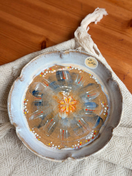 Floral hand painted Dish