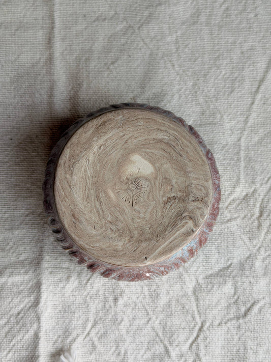 Hand carved Mixed Clay Mug