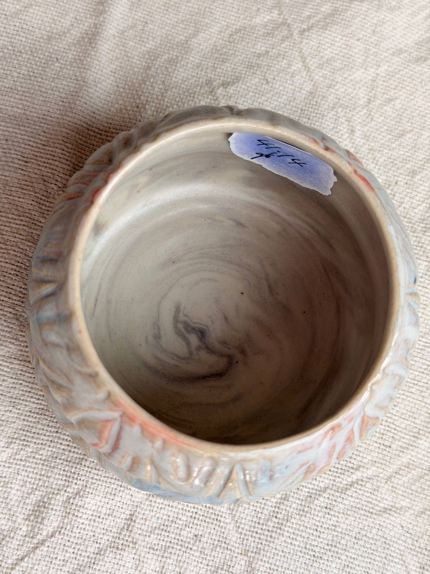 Handcarved Mixed clay bby mug