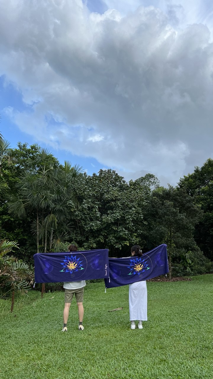 Blue Lotus Healing Meditation Shawl
